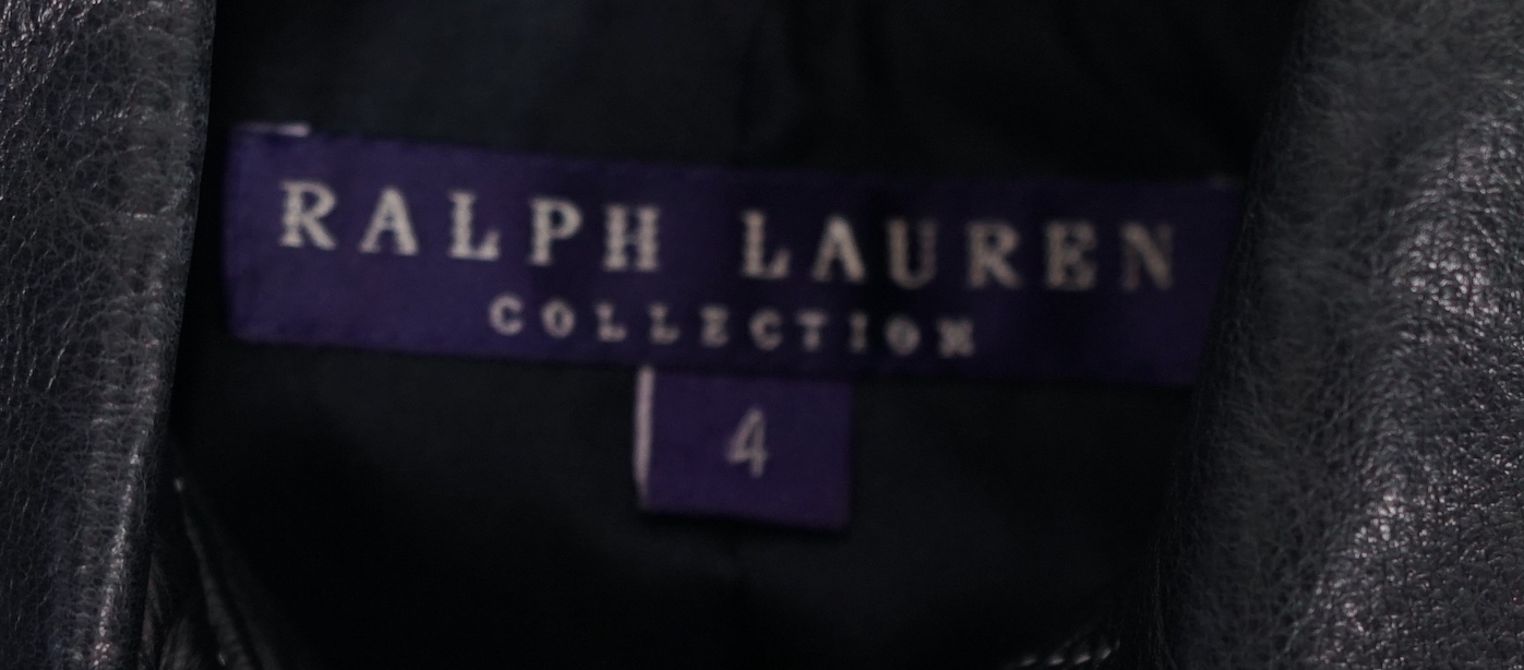 A vintage Ralph Lauren Purple Collection lady's navy jacket US4 UK10
